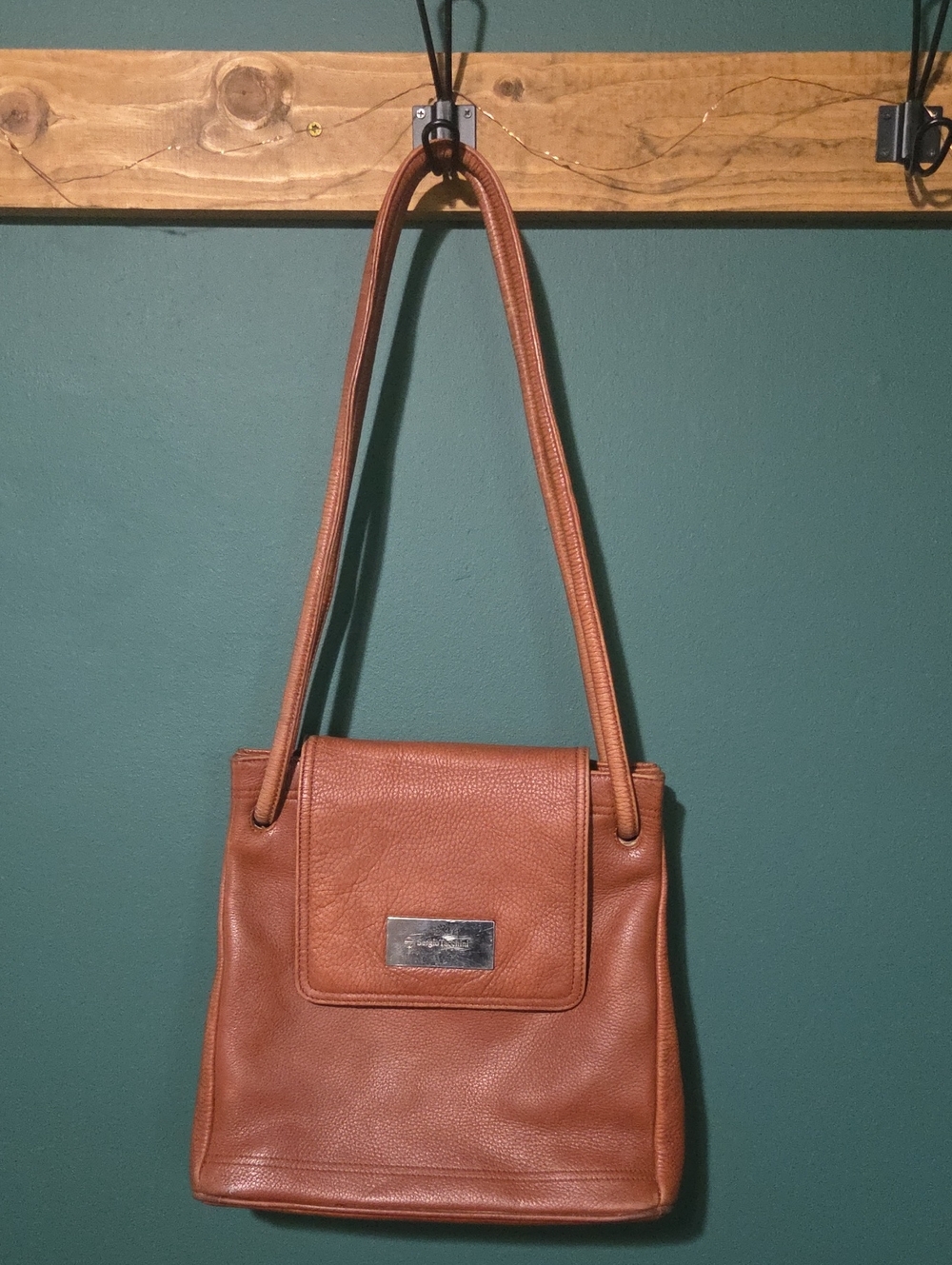Sergio Tacchini Vintage Leather Shoulder Bag